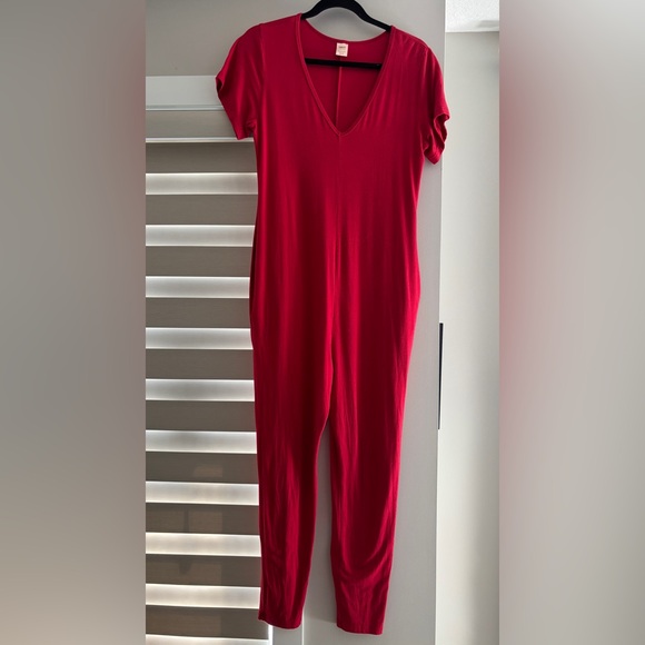 Smash + Tess Pants - Smash + Tess Romper - Cherry Red - Size XS ...Runs big